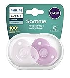 Philips Avent Soothie – BPA-freier Schnuller für Babys von 0 bis 6 Monaten, rosa/hellrosa (Modell SCF099/22)